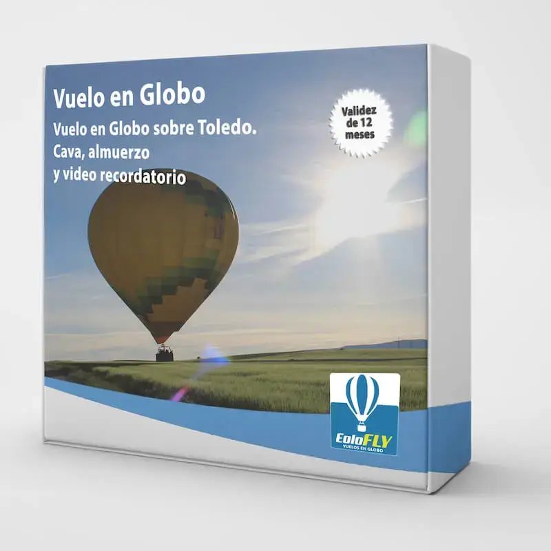 Caja Regalo vuelo en globo en Toledo