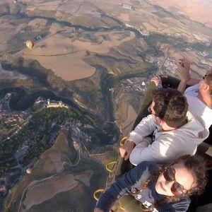 Suave vuelo en globo aerostático