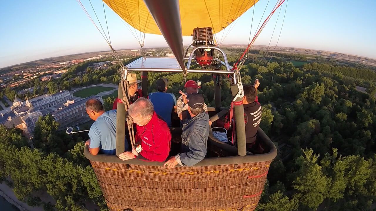 Viaje en globo sobre Aranjuez