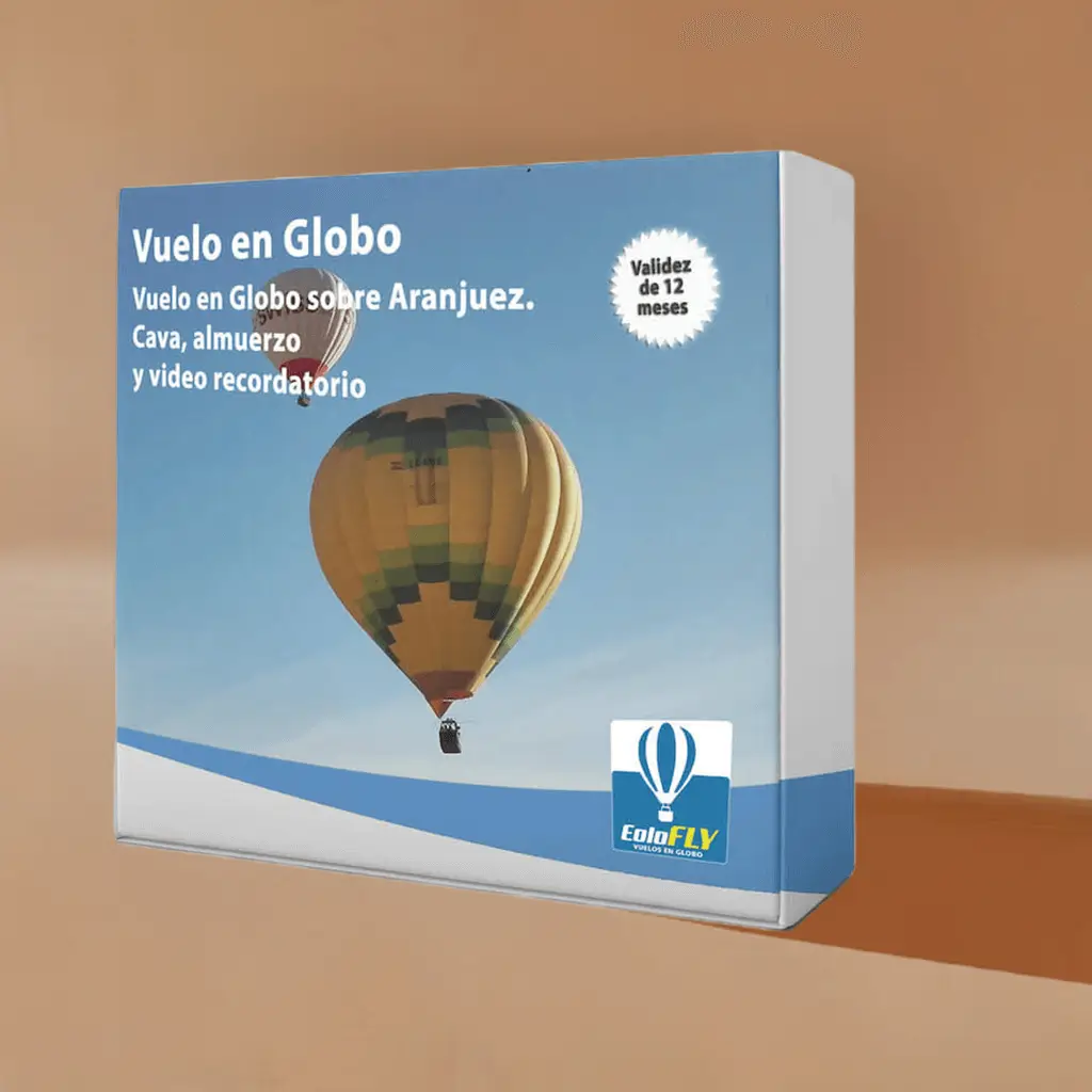 Caja Regalo vuelo en globo en Aranjuez Caja