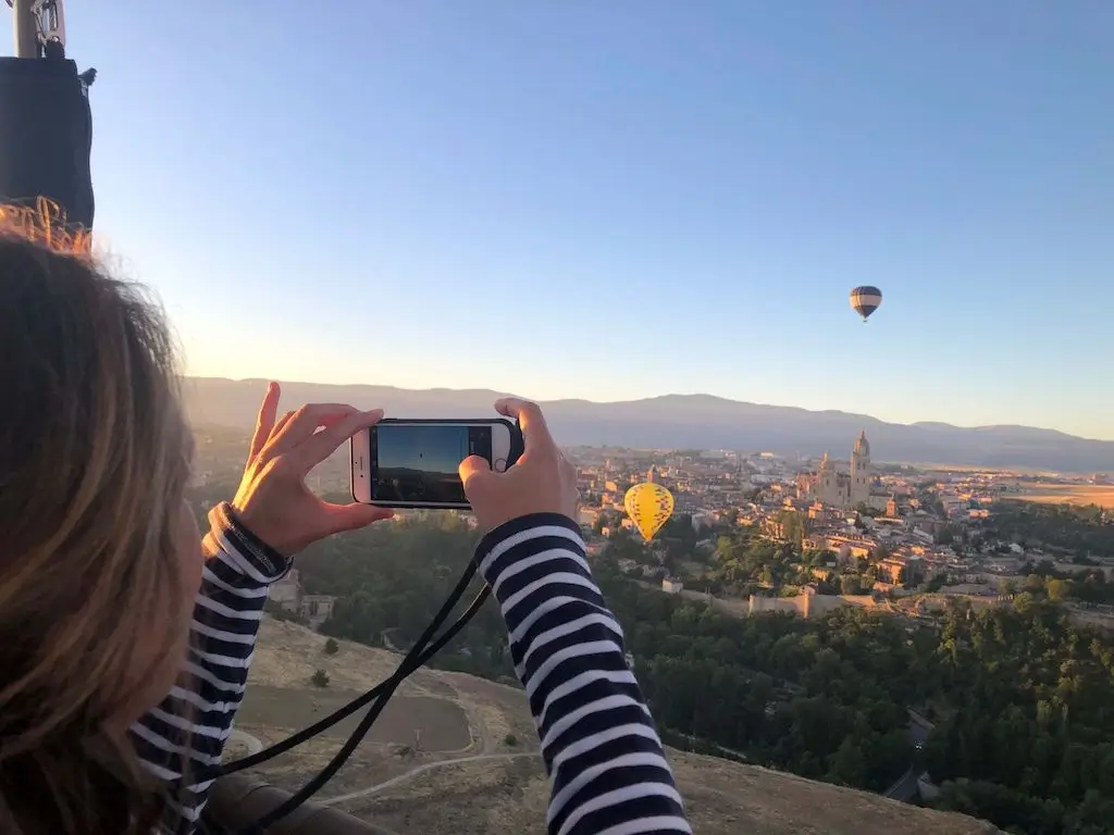El acueducto de Segovia desde un viaje en globo-01